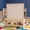 Flash Furniture Bright Beginnings Commercial Wooden Mobile Dual Sided 2 Person Art Station with Locking Caster Wheels and Bottom Cubby Storage, Natural MK-ME09050-GG - alternate 4